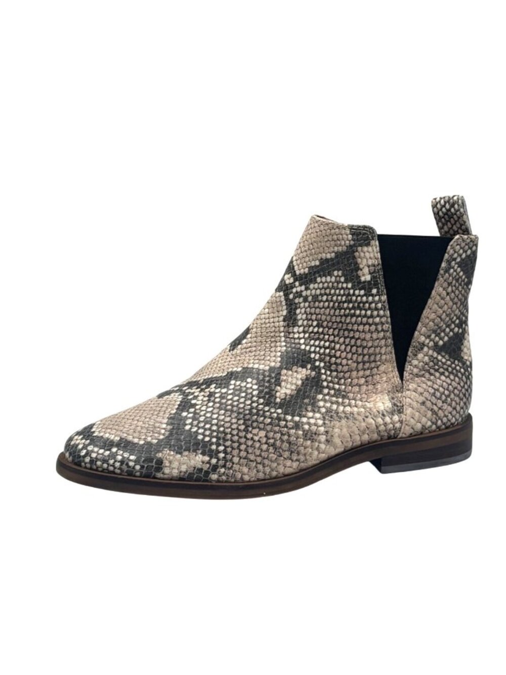 Lucky Brand Haylia Snake Print Leather Chelsea boots, size 6.5, M (37)